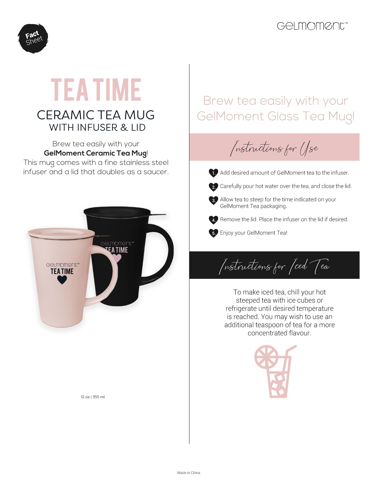 Ceramic Tea Mug Black